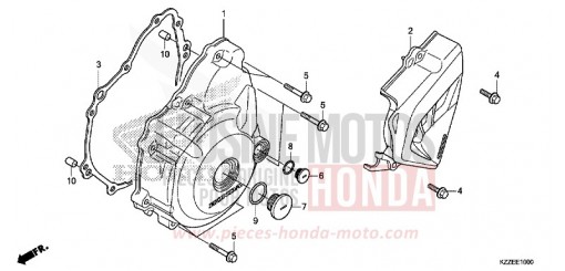 LEFT CRANKCASE COVER CRF250LAH de 2017